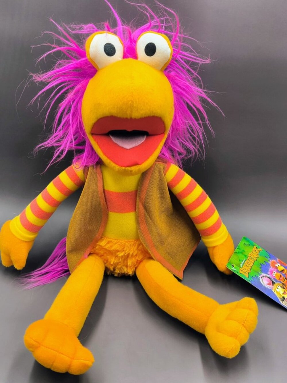 Fraggle Rock Gobo Plush Doll Stuffed Animal - Toy Factory Jim Henson NWT 16"